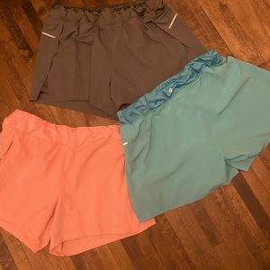 Lot of 3 Split Side Athletic Shorts